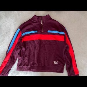 Pink Zip-Up Pullover